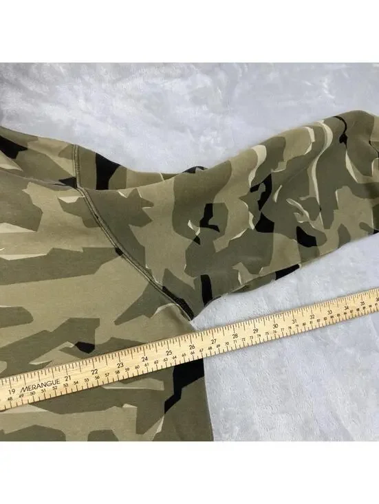 Y2K Nike Camouflage Full Zip Men Size 2XL Distressed Relax Fleece Pockets Camo - Picture 5 of 9